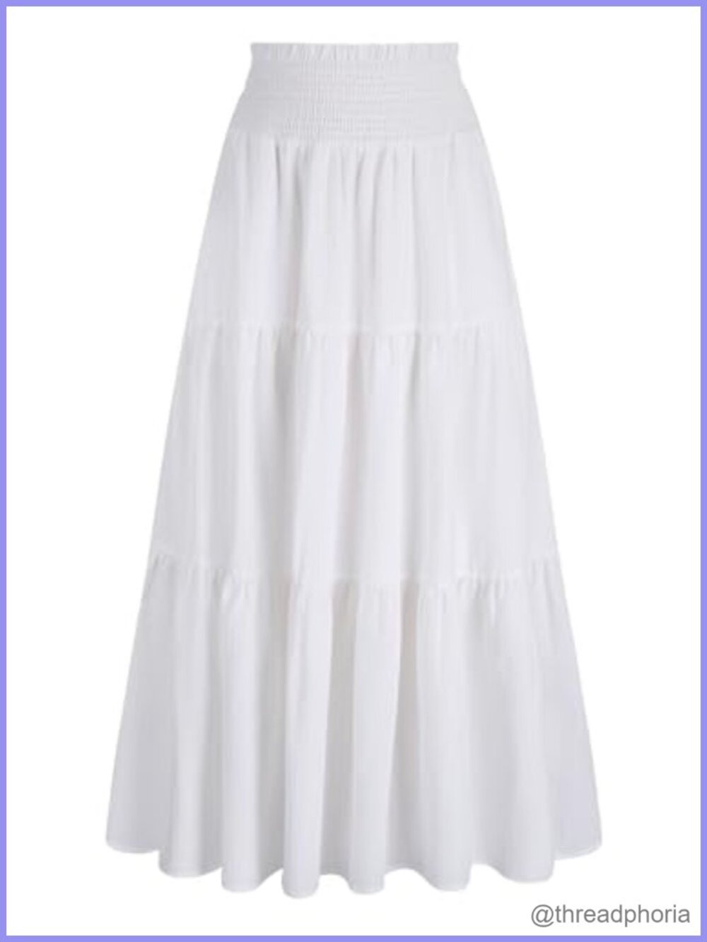 Flowy Smocked High Waist Maxi Skirt with Pockets Boho Summer